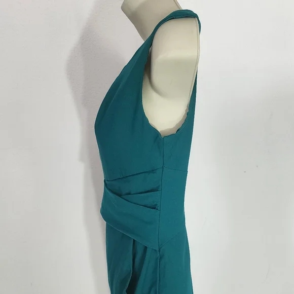 Teeze Me Dress Cross Waist Sheath with Pockets Green Size 3 - Picture 8 of 14